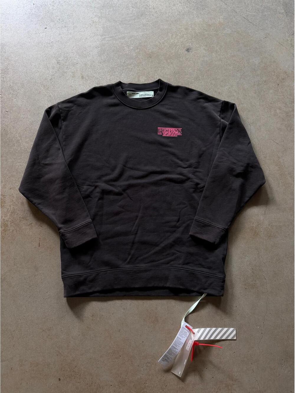 Off White Business Women Sweatshirt Sz L/XL - Picture 1 of 6
